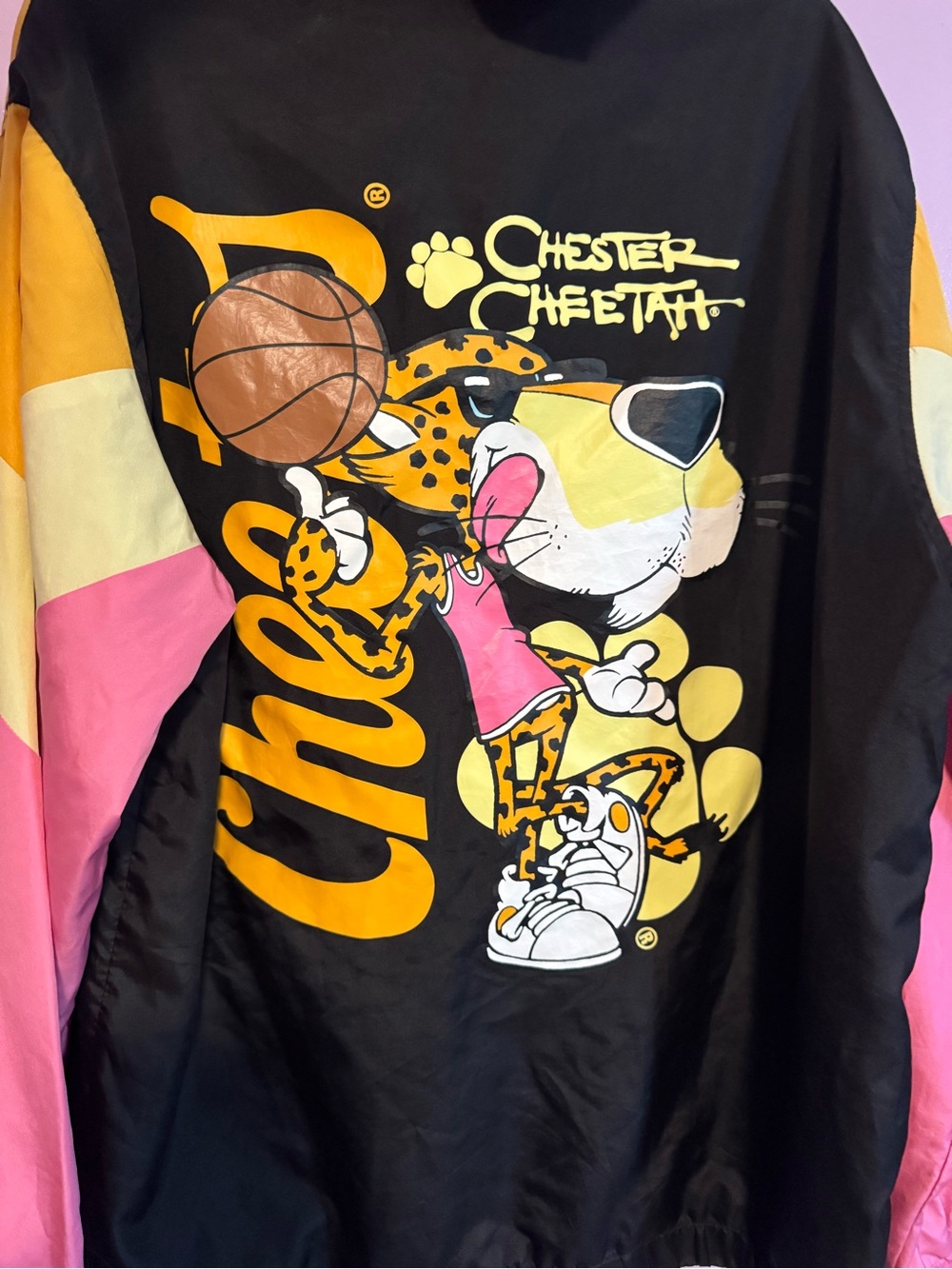 Cheetos Colorblock Zip Jacket - Black, Pink & Yellow - Picture 5 of 5